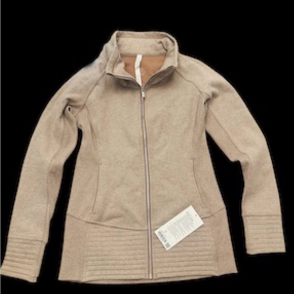 Lululemon Radiant Jacket II Heathered Spanish Oak NWT Womens 10 EXPIRED Sweater! - Picture 5 of 9